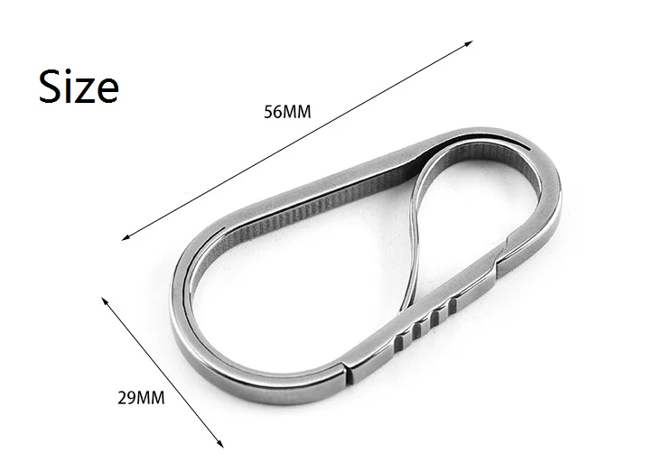 Camping Tool Gear Quick Release edc titanium stainless steel carabiner Clip with bottle openers