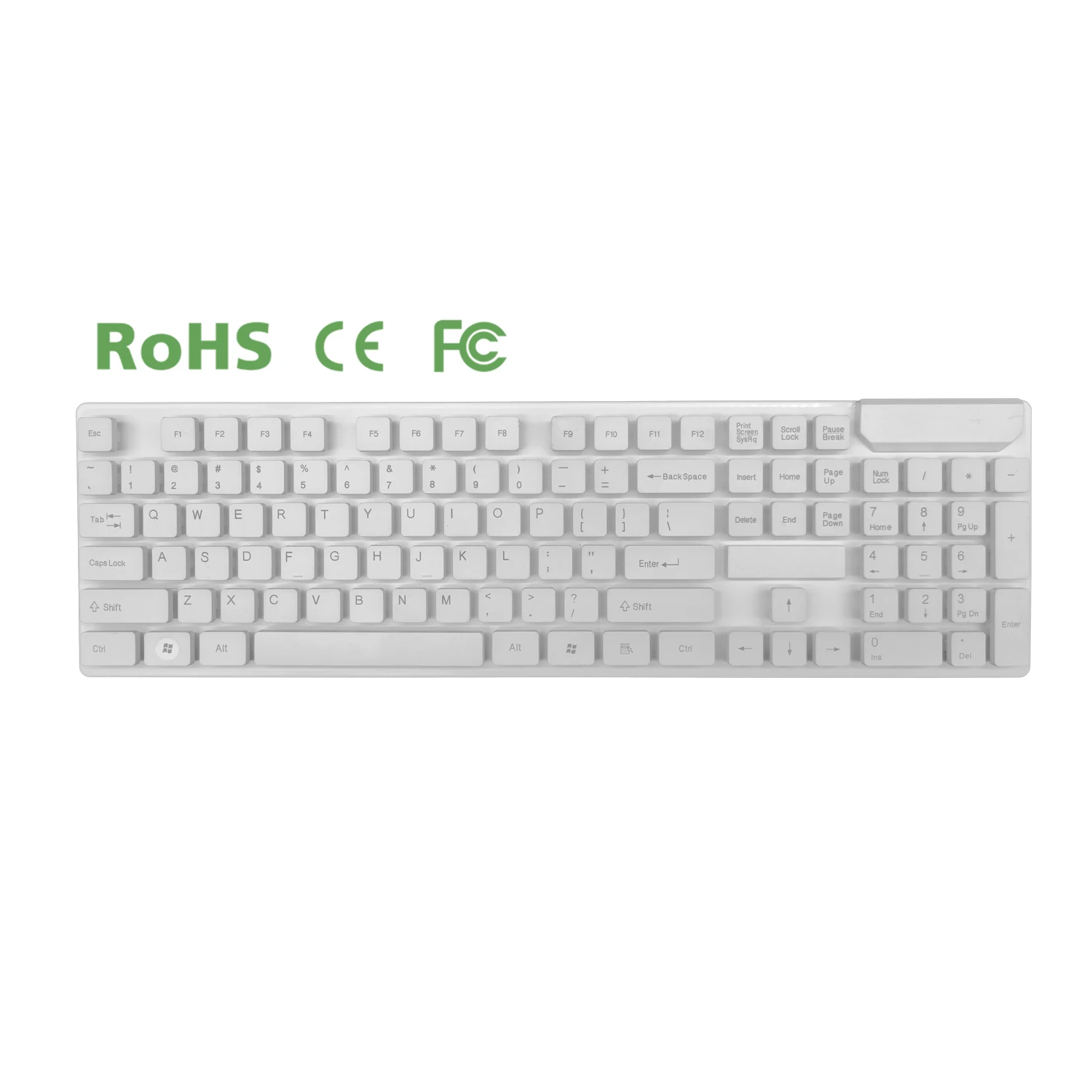 Portable multi-media membrane chocolate keycaps ergonomic wireless hebrew keyboard