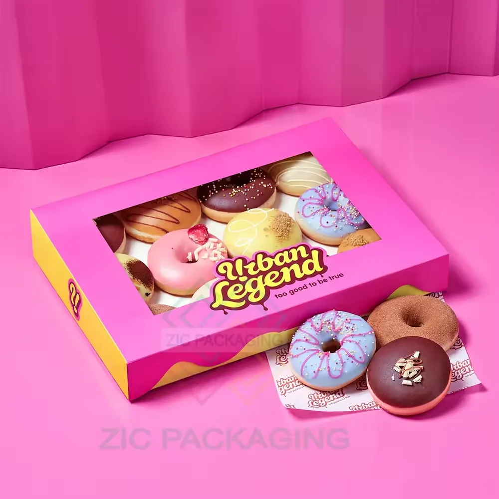 Paper Food Take Away Disposable Coffee 2 4 Cup Coffe Drink Donut Combine Holder Cup Carrier Donut Boxes