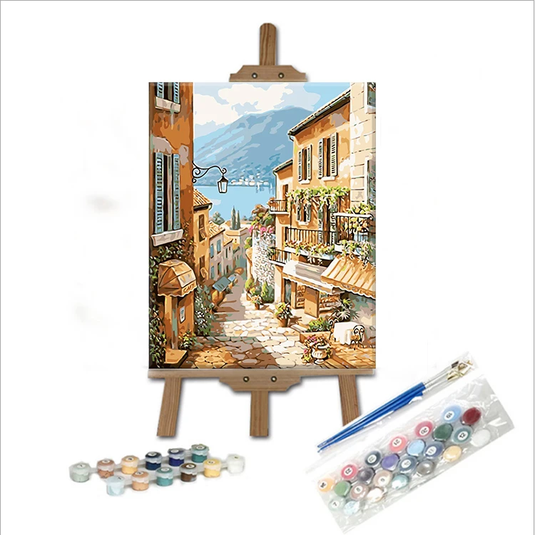 Hand-made popular modern mural abstract oil painting home decoration number painting