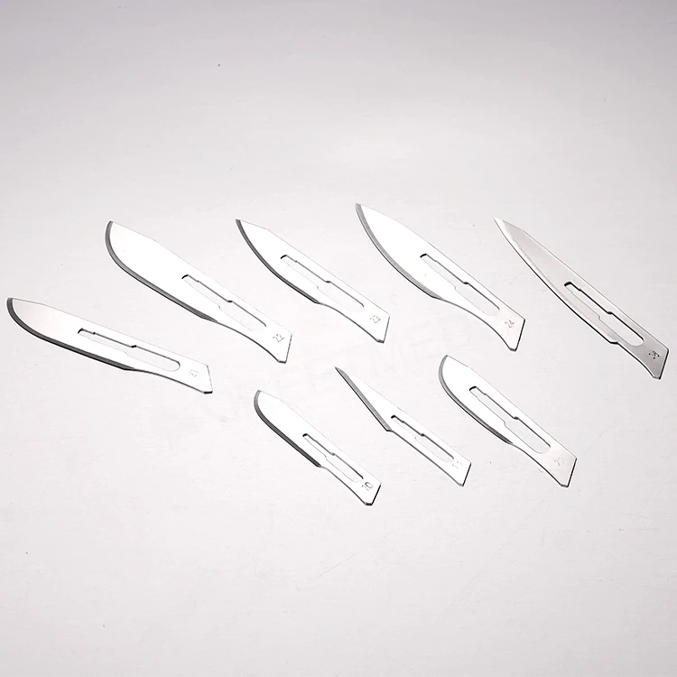 Disposable Surgical Blade Stainless Steel Carbon Steel Knife Online Technical Support The Basis of Surgical Instruments Class II