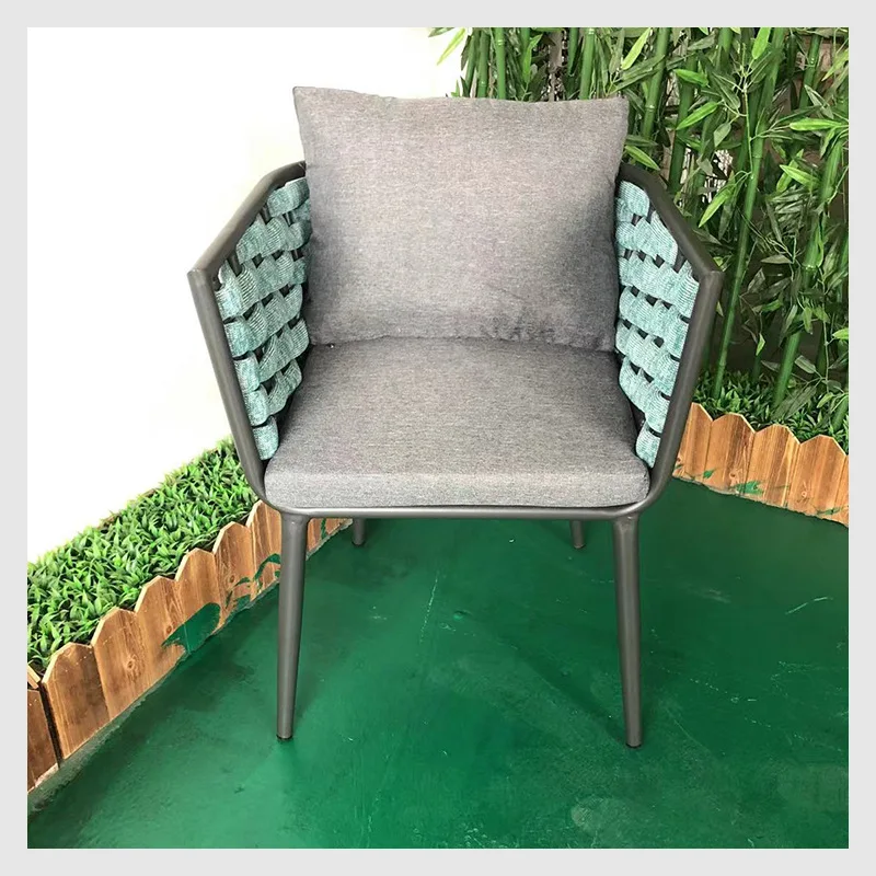 Foshan Outdoor Creative Nordic Modern Single Sofa Set Modern Rattan Chair for Balcony Garden Courtyard Leisure Garden Furniture