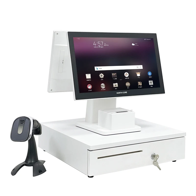 JESEN 15/15 6 дюймов POS-терминал Windows Android кассовый регистр биллинг POS-система AIO 15 сенсорный экран POS машина