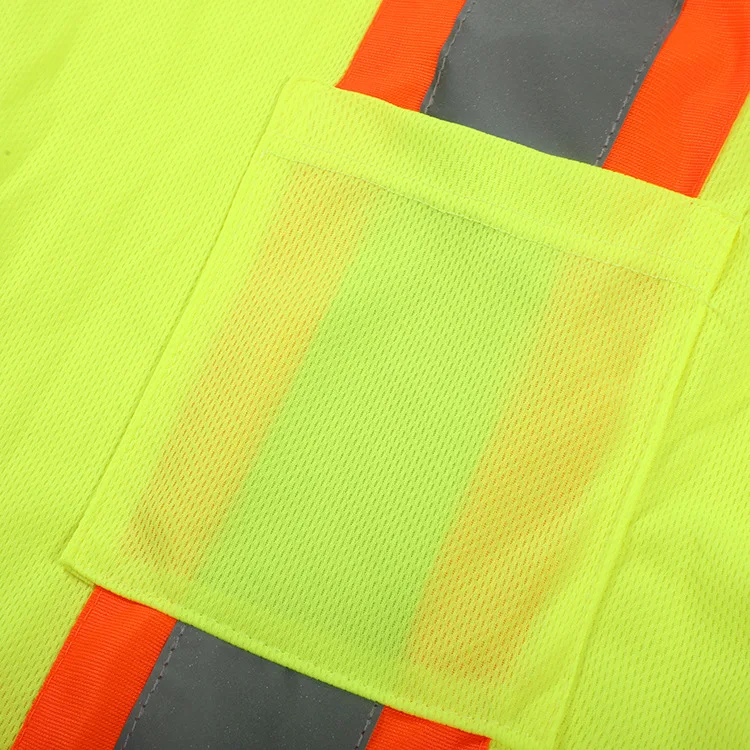 Quick dry Reflective Road Safety T Shirt Men Cheap Yellow Strap Logo Glory Color Tape Feature Navy Material