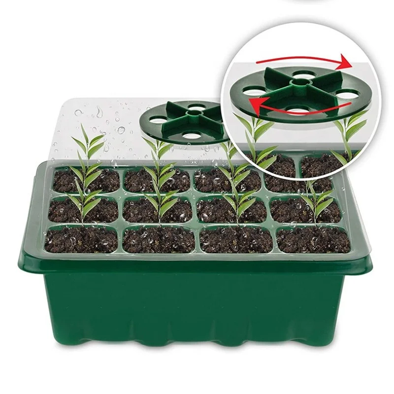 
Factory Update Wholesale Thickening Garden Three-piece Seedling Growing Box Nursery Planting Box Start Seedling Packaging Tray 