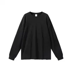 2021 New designer heavy weight cotton tshirt long sleeve mens blank oversized streetwear distressed t shirts