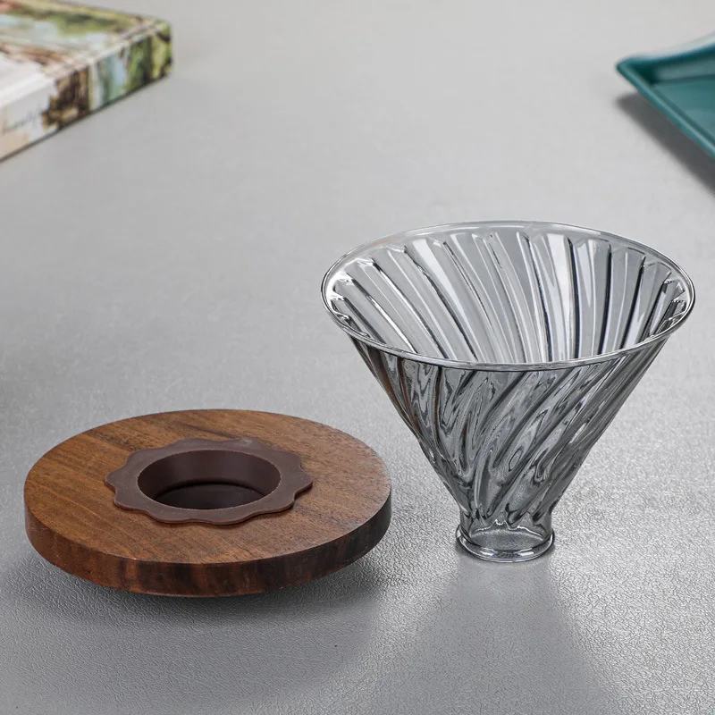 New Hand Drip Coffee Maker High Borosilicate Glass Coffee Pot With Filter