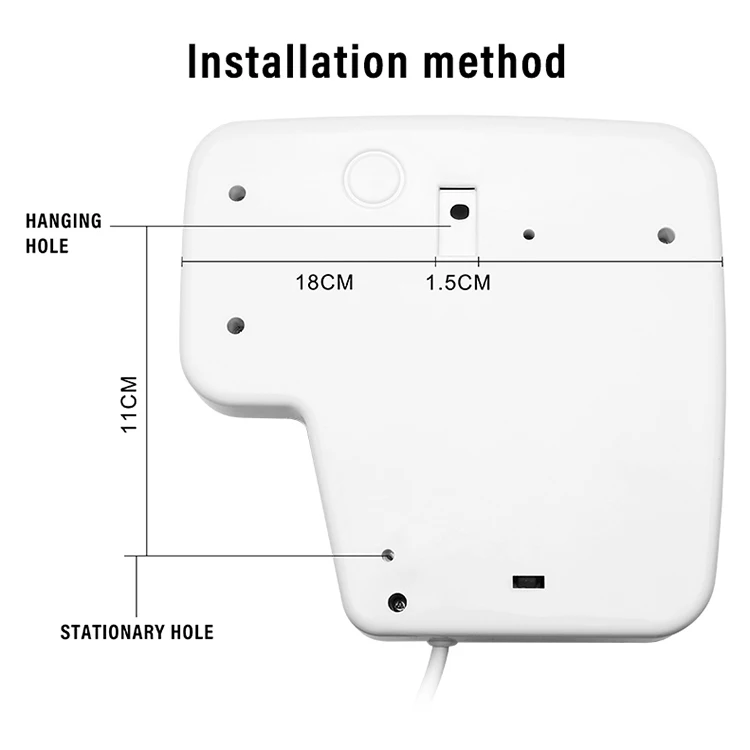 2024 Factory wholesale high-quality electric ABS hotel special wall-mounted electric hair dryer high power