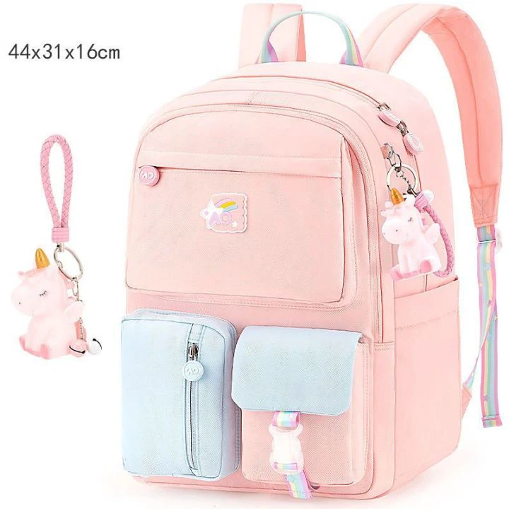 Cartoon Students Children Backpack Girls Schoolbag Lightweight 1-6 Grade School Bag Waterproof Kids Backpack Kawaii Backpack