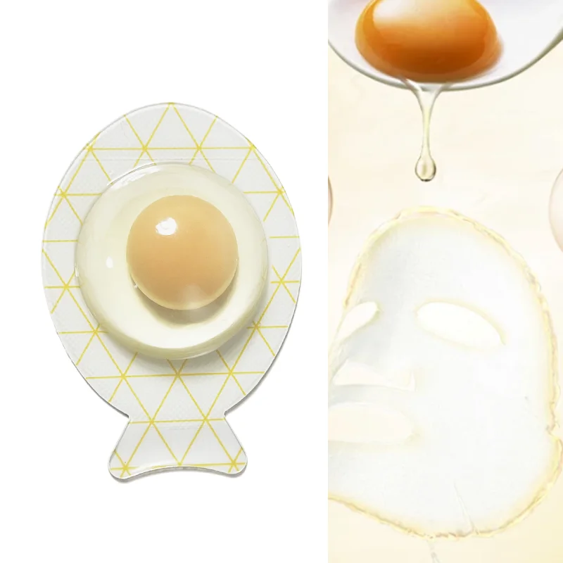 New Egg Facial Mask Smooth Skin Collagen Mask Care Individual Packs Egg White Pore Masks