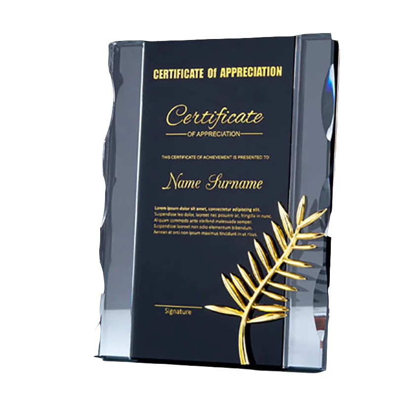 Персонализированный черный и синий кристалл MH-NJ0214