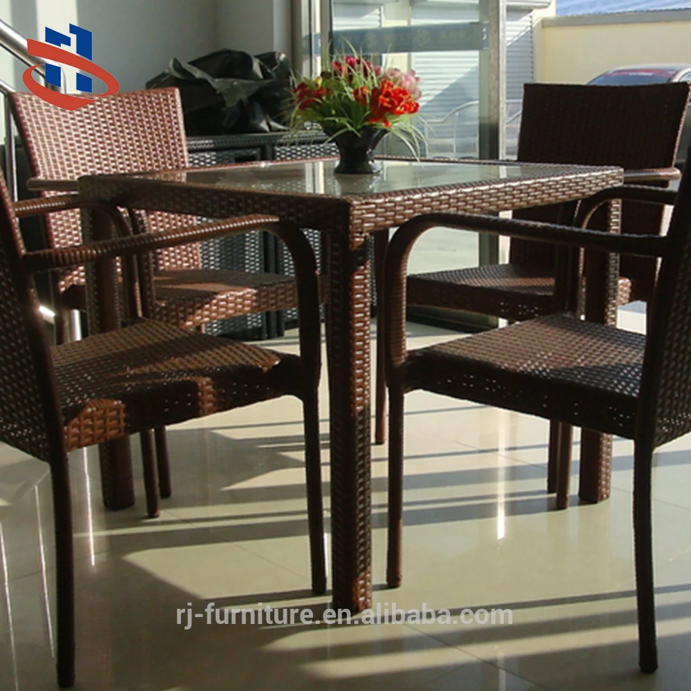 outdoor furniture set  patio rattan set garden dining table chair