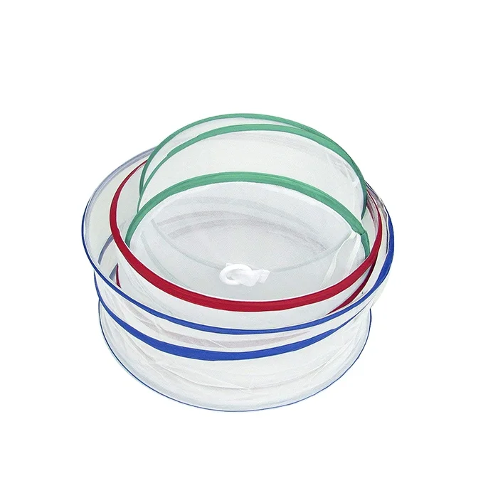 PM TV000611 Colorful Kitchen Pest Control Table Dish Cloth Pop Up Mesh Food Cover