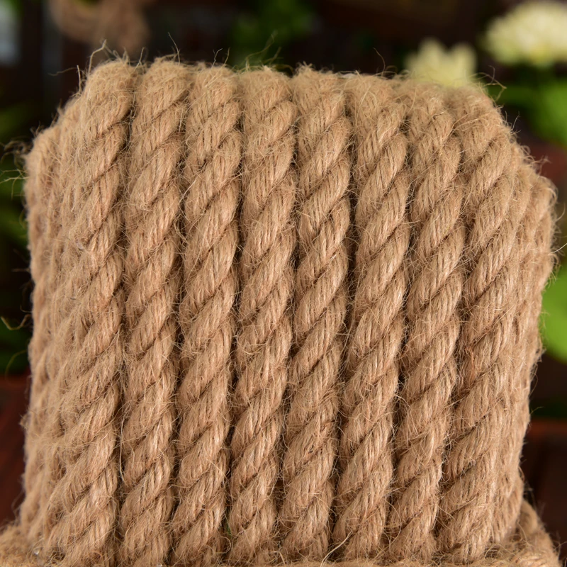 Top Quality Natural 1-60mm Best Quality Factory Bulk Jute Sisal Natural Braided Twist Rope DIY Decoration