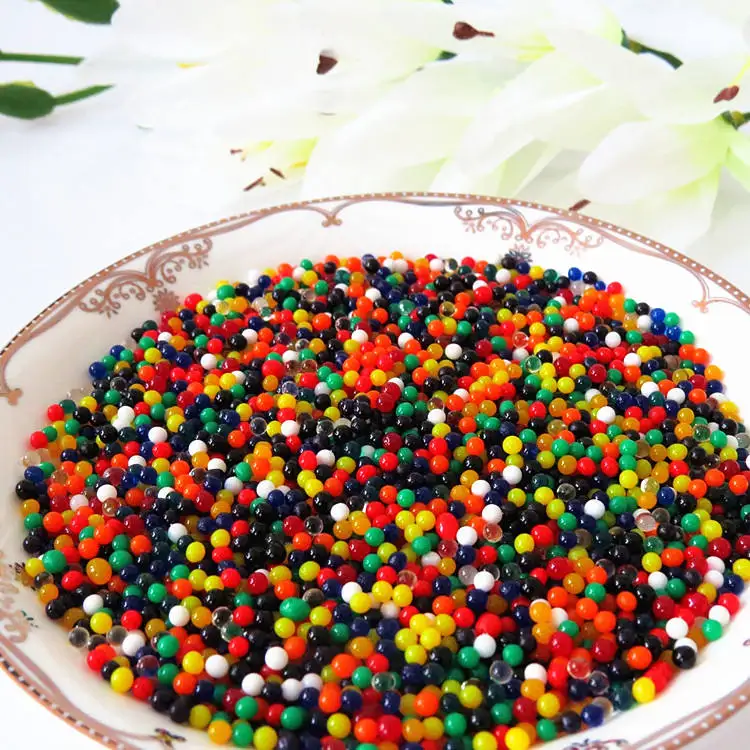 Hot sale Garden decoration Colorful Polymer expandable Water beads Sap Crystal Soil gell balls
