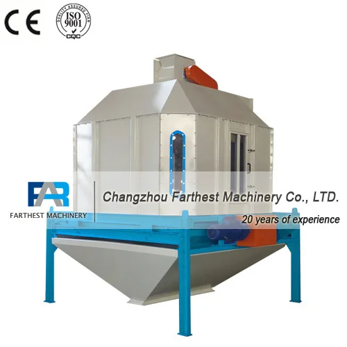 Changzhou Farthest Counter Flow Hot Air Cooler/Fish Feed Pellet Cooler Machines