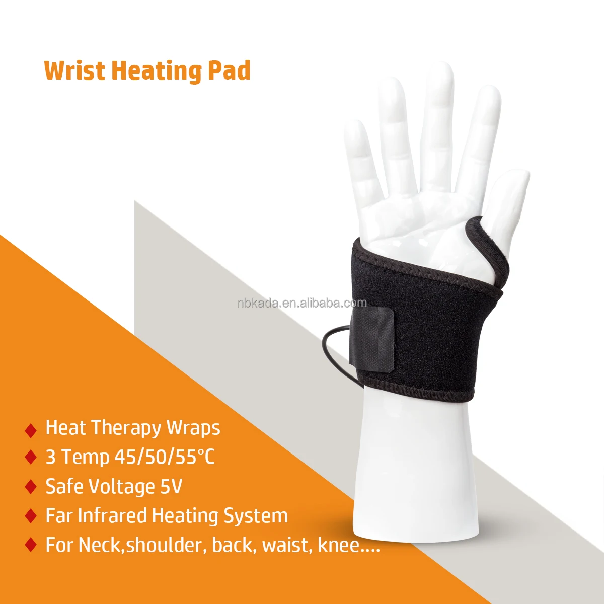 Rehabilitation Therapy Supplier  Electronic Wrist Heating Hand Muscle Joint Pain Relief Hot Compress Hand Therapy For Hand Wrist