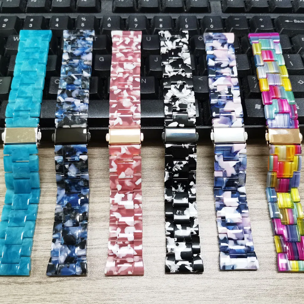 20mm Resin Band for Samsung Galaxy Watch 5 Pro 4 3 Classic Strap 45mm 42mm 41mm Active 2 40mm 44mm Bracelet straps