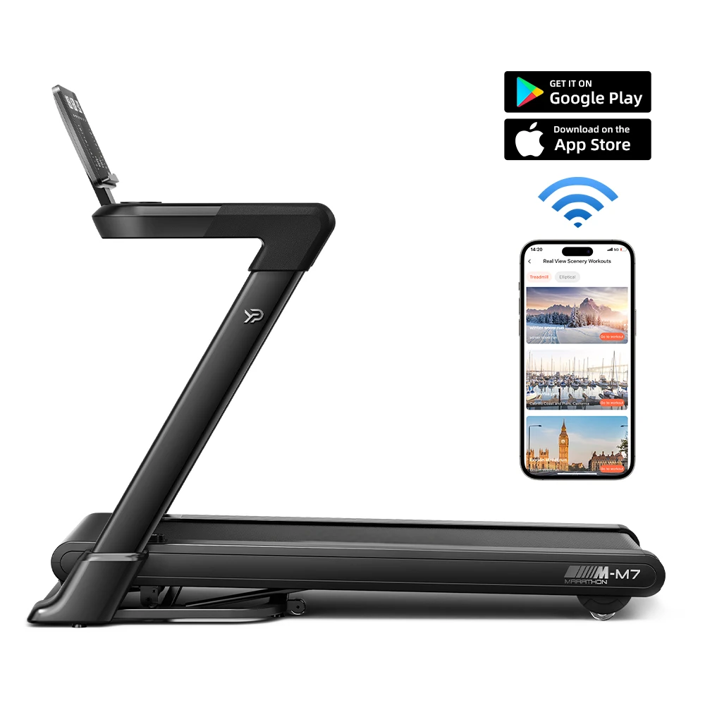 Новая электрическая лучшая беговая дорожка YPOO полукоммерческая M7 с приложением YPOOFIT 15% наклоном торговая фабрика