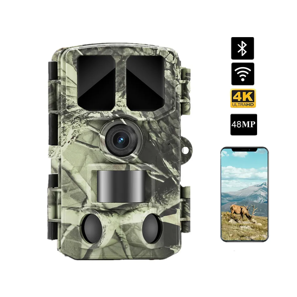 BSTCAM 4K 48M  base version  Video Resolution  120 degrees wide Angle  Live View Outdoor Wildlife  Motion Detection Trail Camera