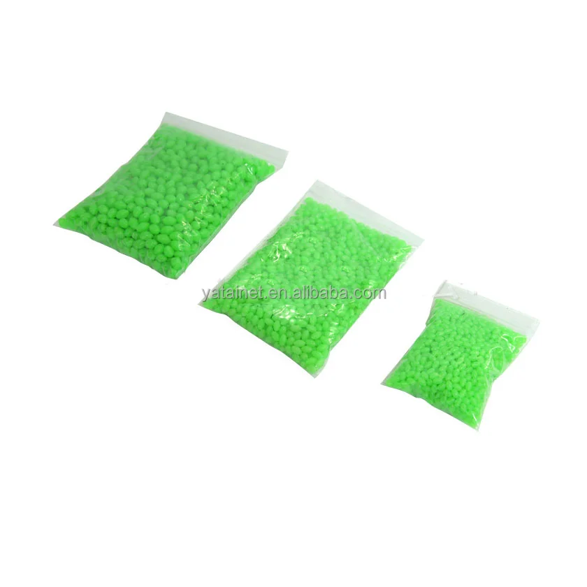 Yatai Green Plastic Glow in the Dark Round Oval Shape Luminous Fishing Beads