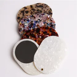 Customized Private Label Single Side Acetate Mini Pocket Mirror for Makeup Gifts