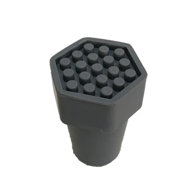 Hexagon Walking Stick Accessories Rubber Cane Crutch Tip