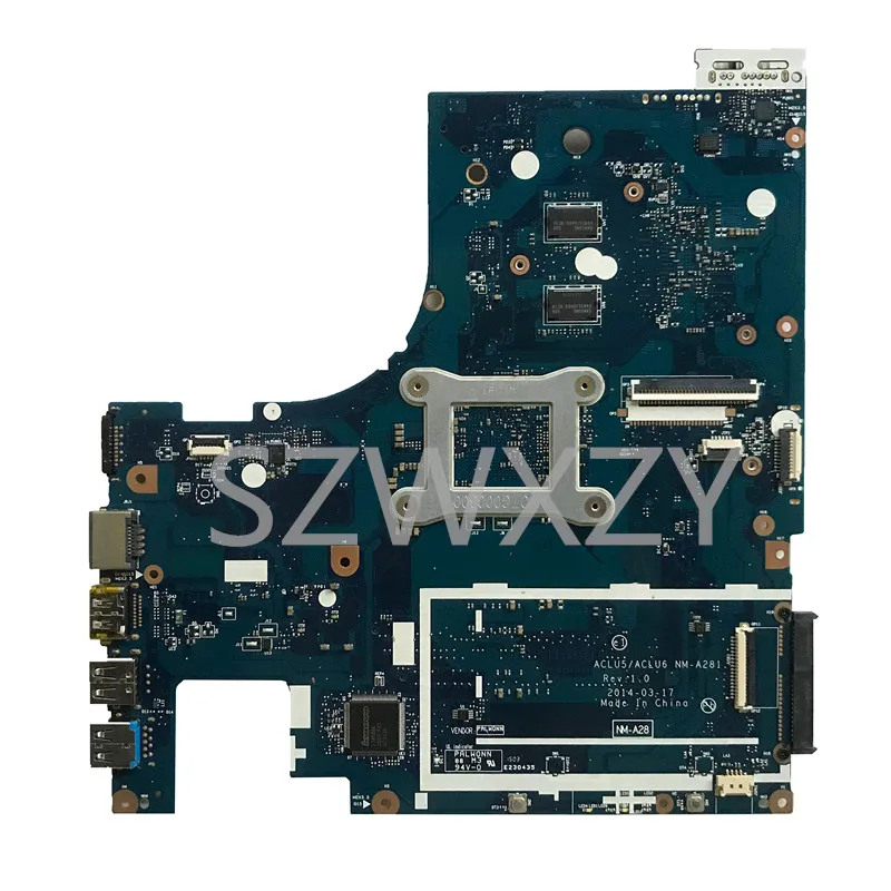 Для Lenovo G50-45 Материнская плата ноутбука 5B20G38066 ACLU5/ACLU6 NM-A281 с A8-6410 1,8 ГГц процессор DDR3L материнская плата 100% тестирование