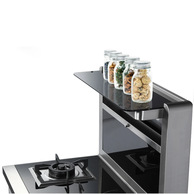 Multifunctional furnace Kitchen All-in-one Stove 2 Burners with Bowl Disinfection and Drying Function All-in-one Stove