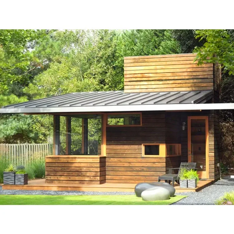 New Design Easy Assemble Prefab Wooden Backyard Writing Studio Wooden Micro House Tiny Home