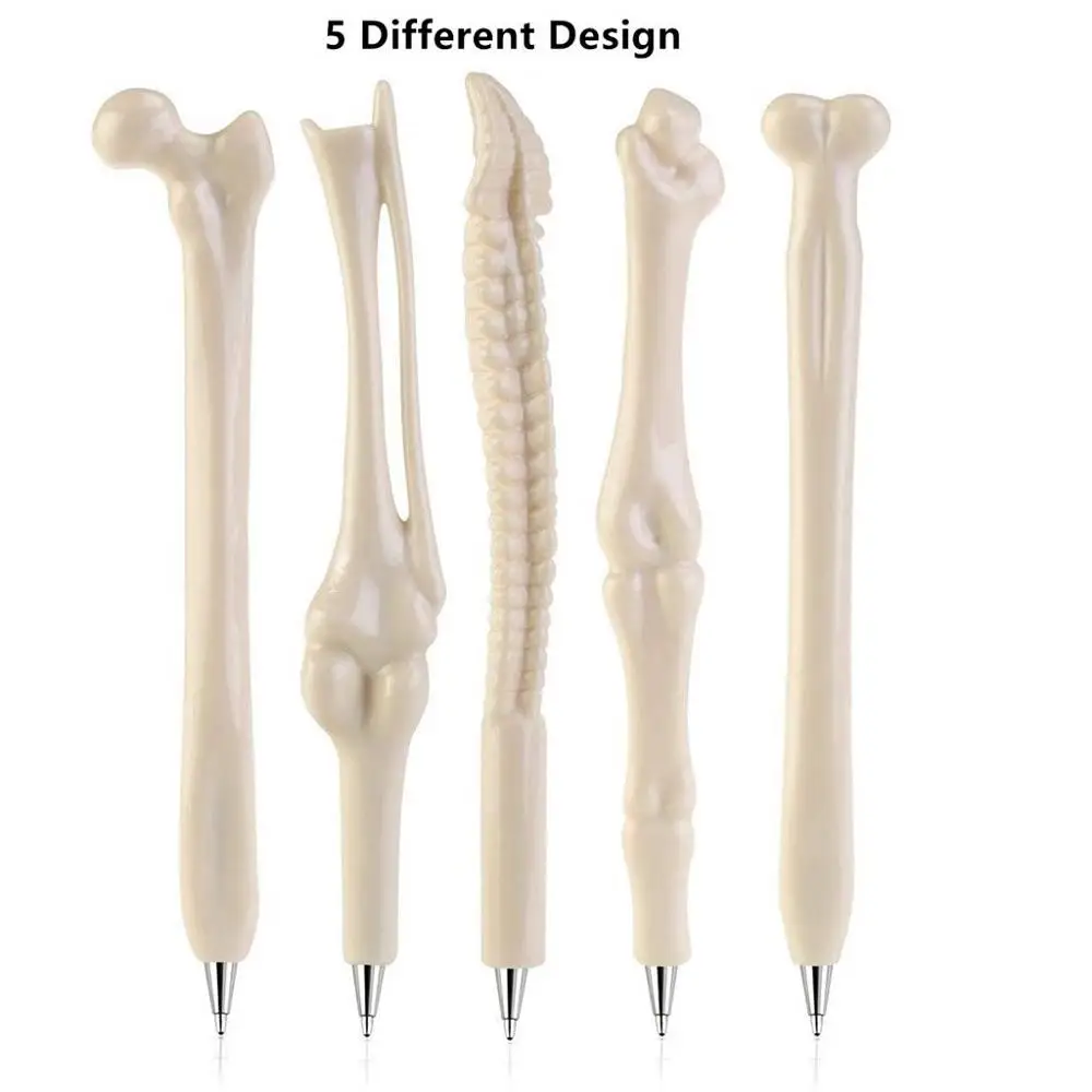 Novelty Bone Shape Ballpoint Pens Finger Pen Nurse Doctor Pen Stationery Gift Crazy Student Gift