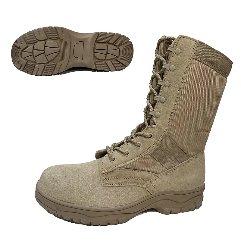 Non-slip rubber outsole dark brown desert hiking boots high quality waterproof snow boots factory manufacturer