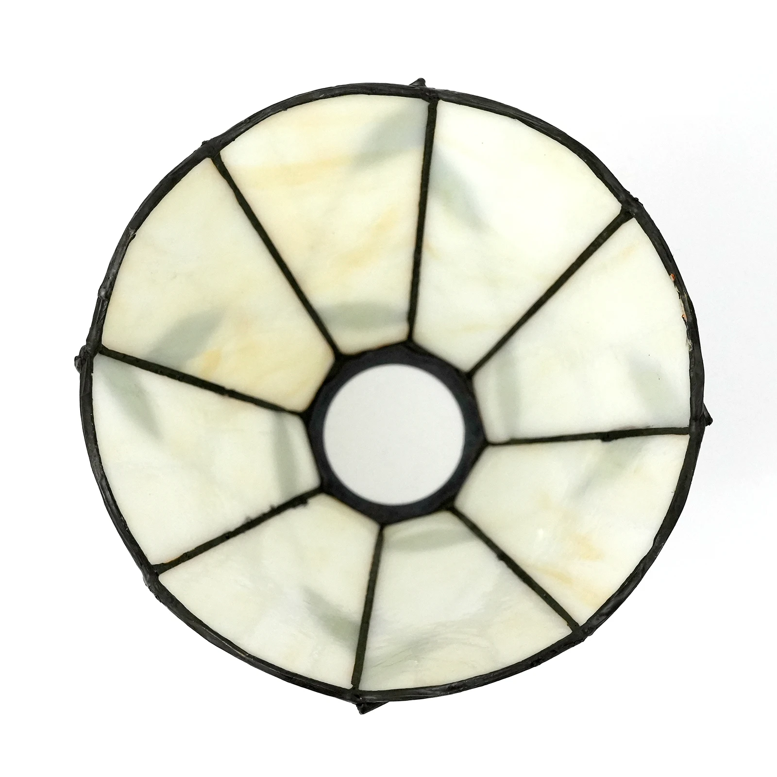Tiffany Replacement Lampshade, Stained Glass Vintage White Blue Green Leaf Shade Cover Accessarioes For Chandelier, wall lamp
