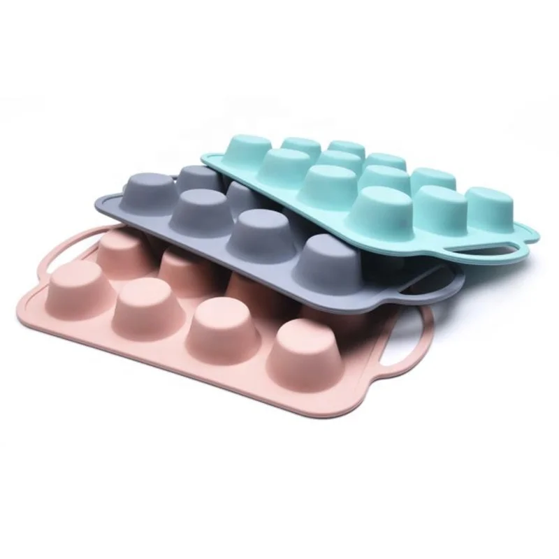 Food Grade 12 Cups Silicone Muffin Pan