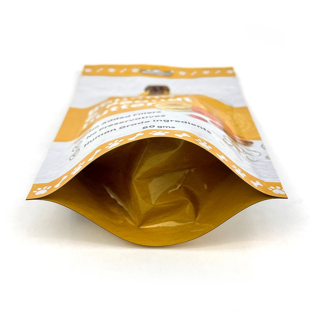 Customized Beef Liver And Pumpkin Zip Lock Supplement Food Packaging Stand Up Pouch