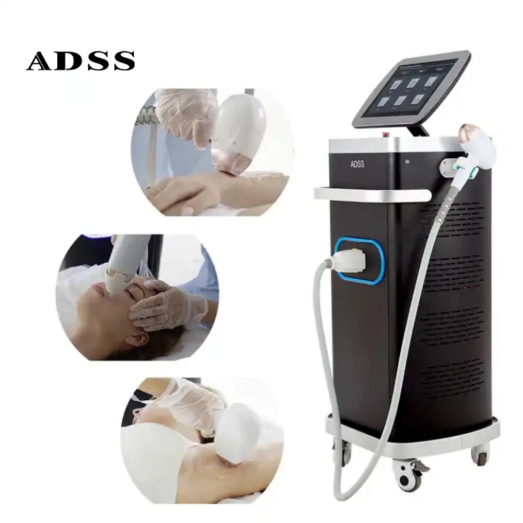 ADSS professional vertical diode laser /755+808+1064 laser hair removal machine