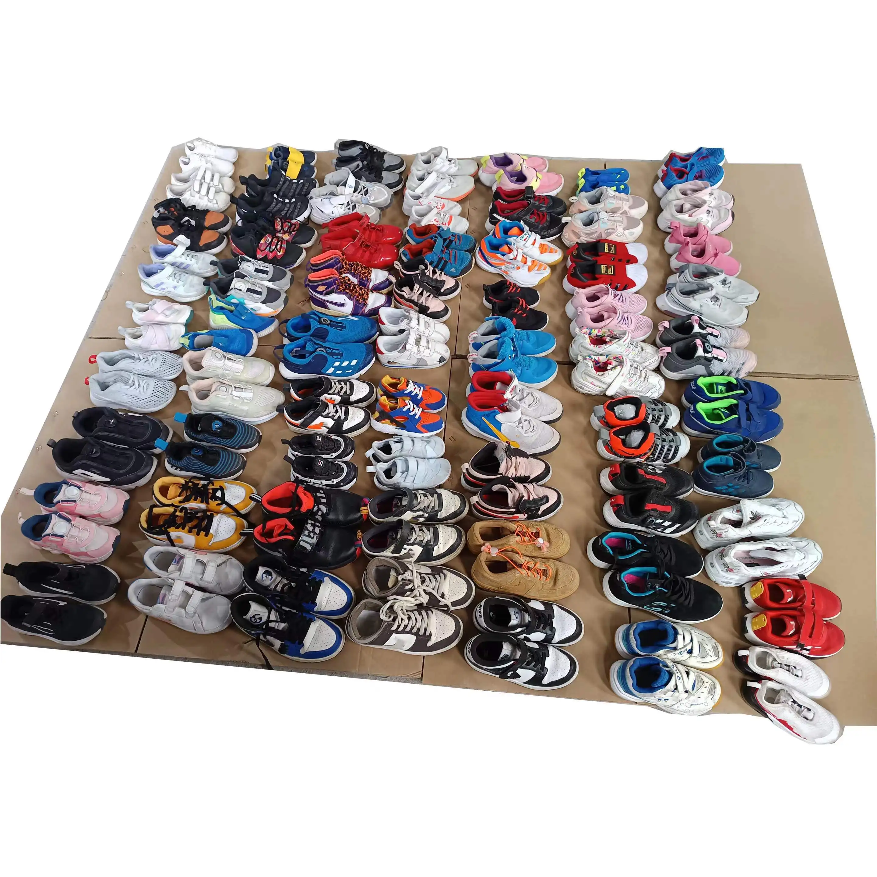 Unisex Second-Hand Sports Shoes for Children Kids Wholesale Height Increasing Casual International Brand Shoes