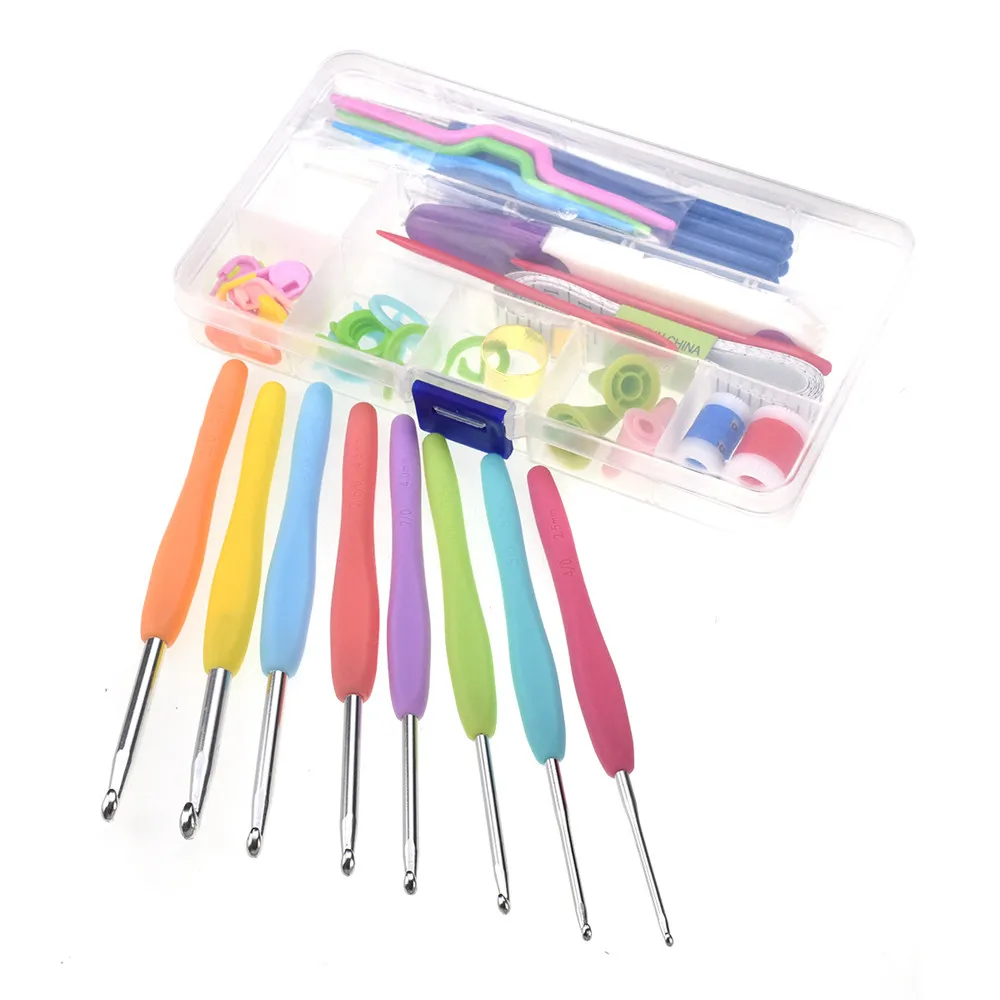 Wholesale Crochet hook set 16pcs Knitting Hot Sweater Tools Accessories crochet kit bag