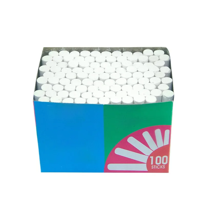 JX130 Wholesale Cheap School Dustless Colored Chalk blackboard chalk for government tender 5 colors Calcium sulfate chalk