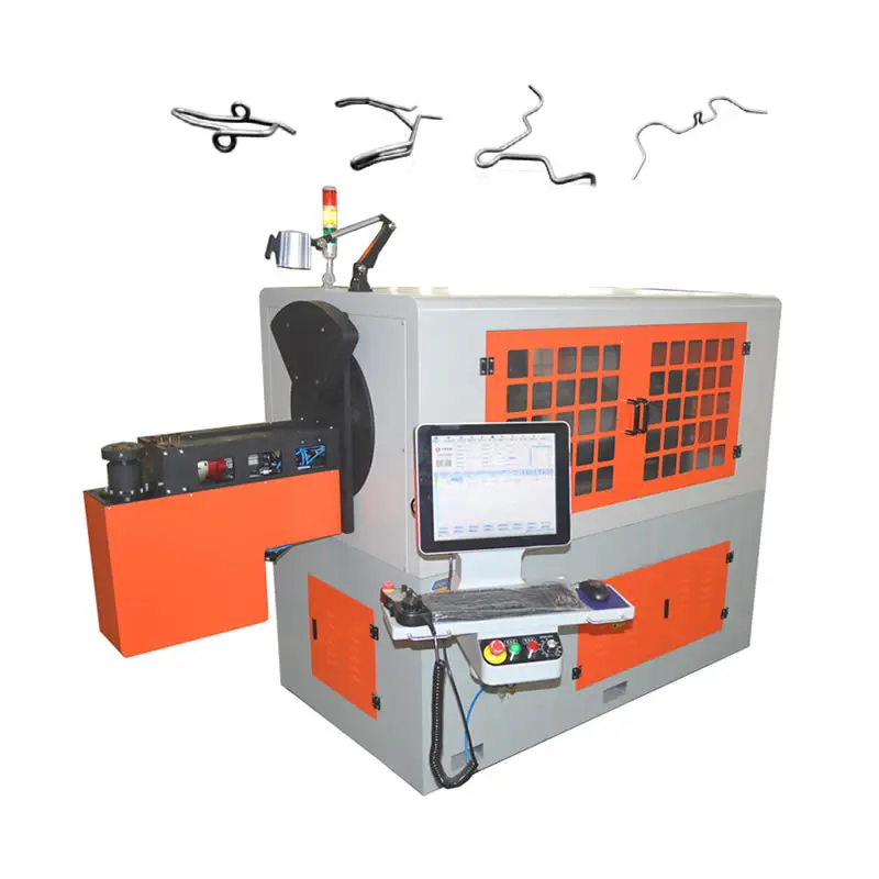 JUDU High precision 5 axis or 7 axis process 5-12mm automatic 3d CNC wire forming machine with slip ring