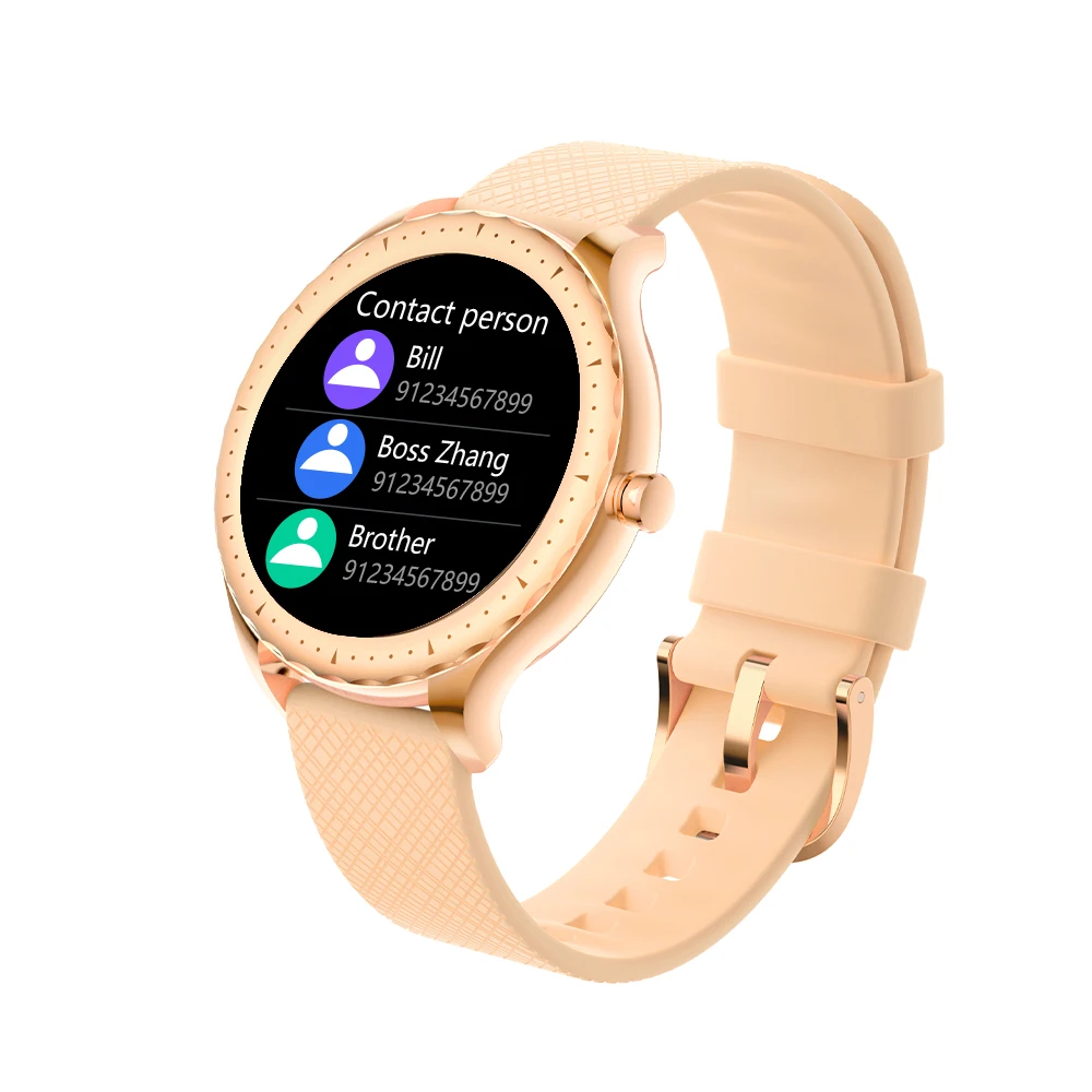 2021 Y1 1.09inch  IP68 lady sport round smart watch women dynamic UI temperature monitoring smart watch