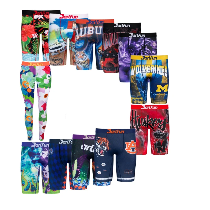 2021 Custom New Shorts Printed Underwear Casual Underwear For Men Plus Size Boxers Briefs Boxer Short Briefs Boxers