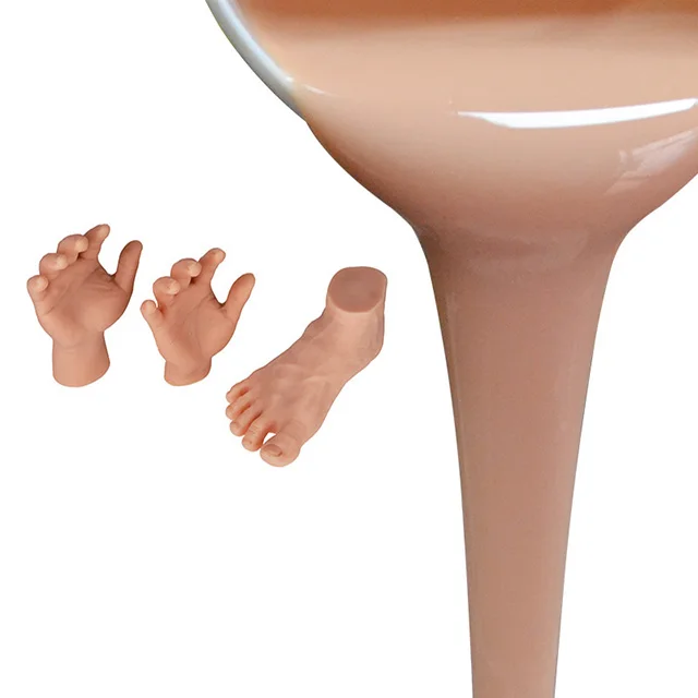 factory price platinum cured  silicone to make the body parts feel realistic