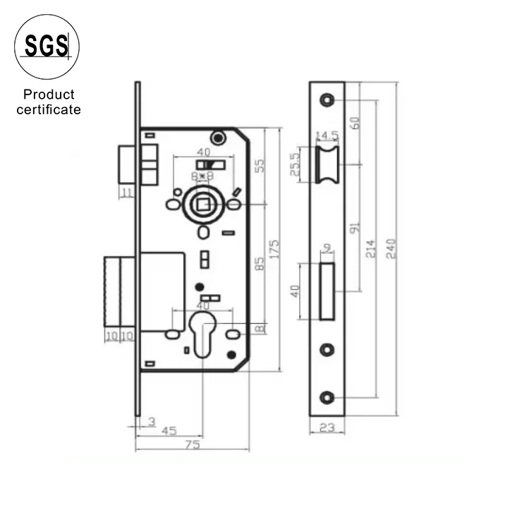 Wholesale Entrance Privacy Tubular Knob Lock Gold 8545 Zinc Tongue Steel Bolt Wenzhou Body Door Lock