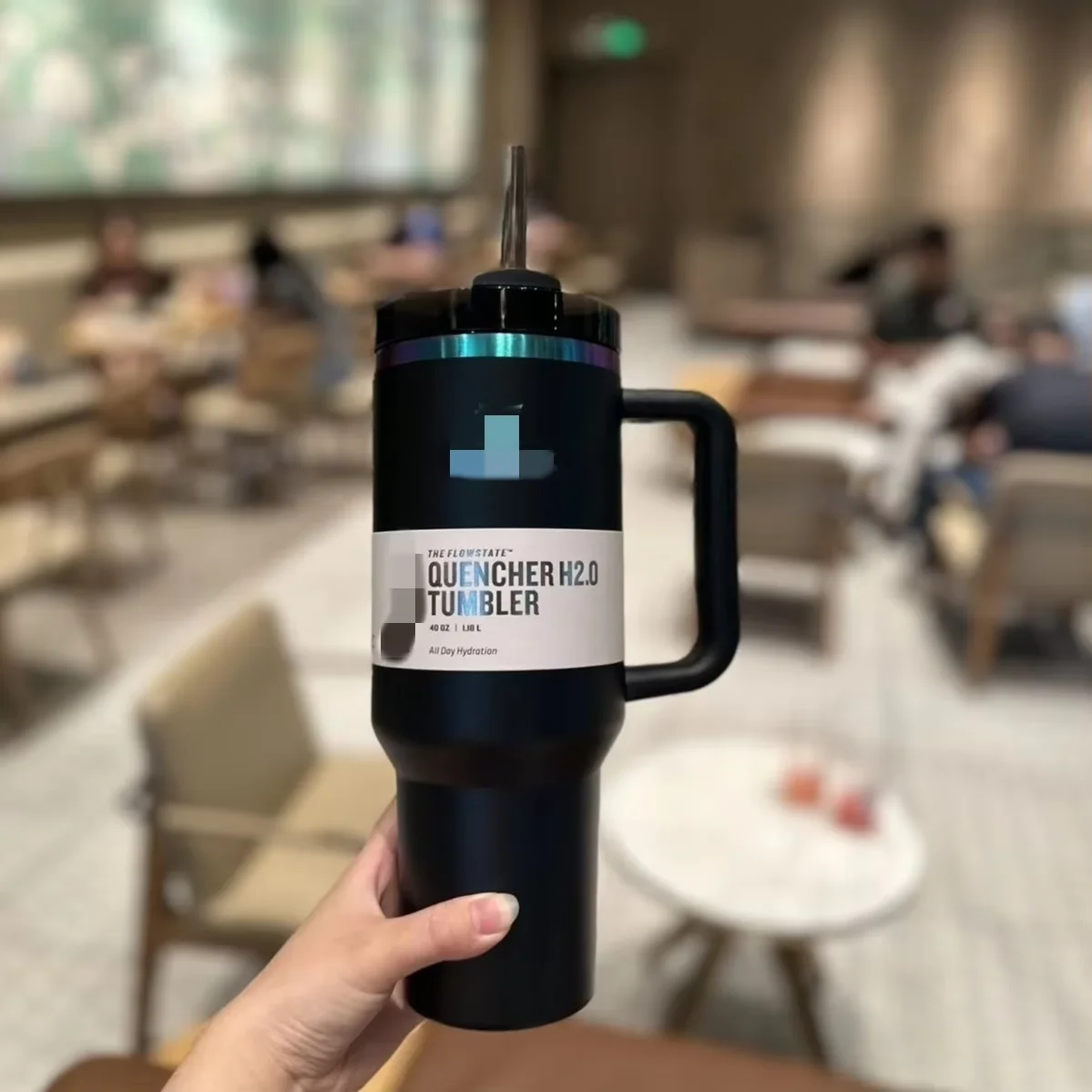 Modern Car Cup with Straw and lid 40oz Stainless Steel Vacuum Insulated Travel Thermal  Mug Warmer