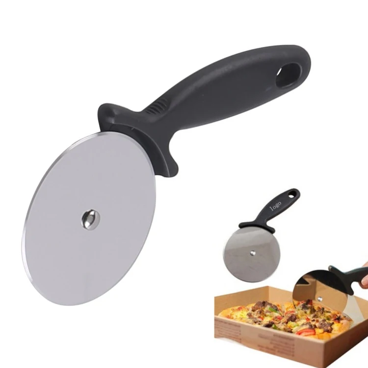 Baking tools stainless steel single wheel pizza knife Pastry wheel Pizza lace cutter hob