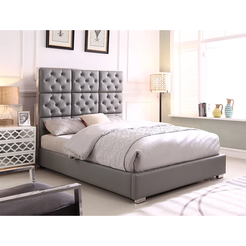 china factory custom double queen king size 3 in 1 modern bedroom furniture set