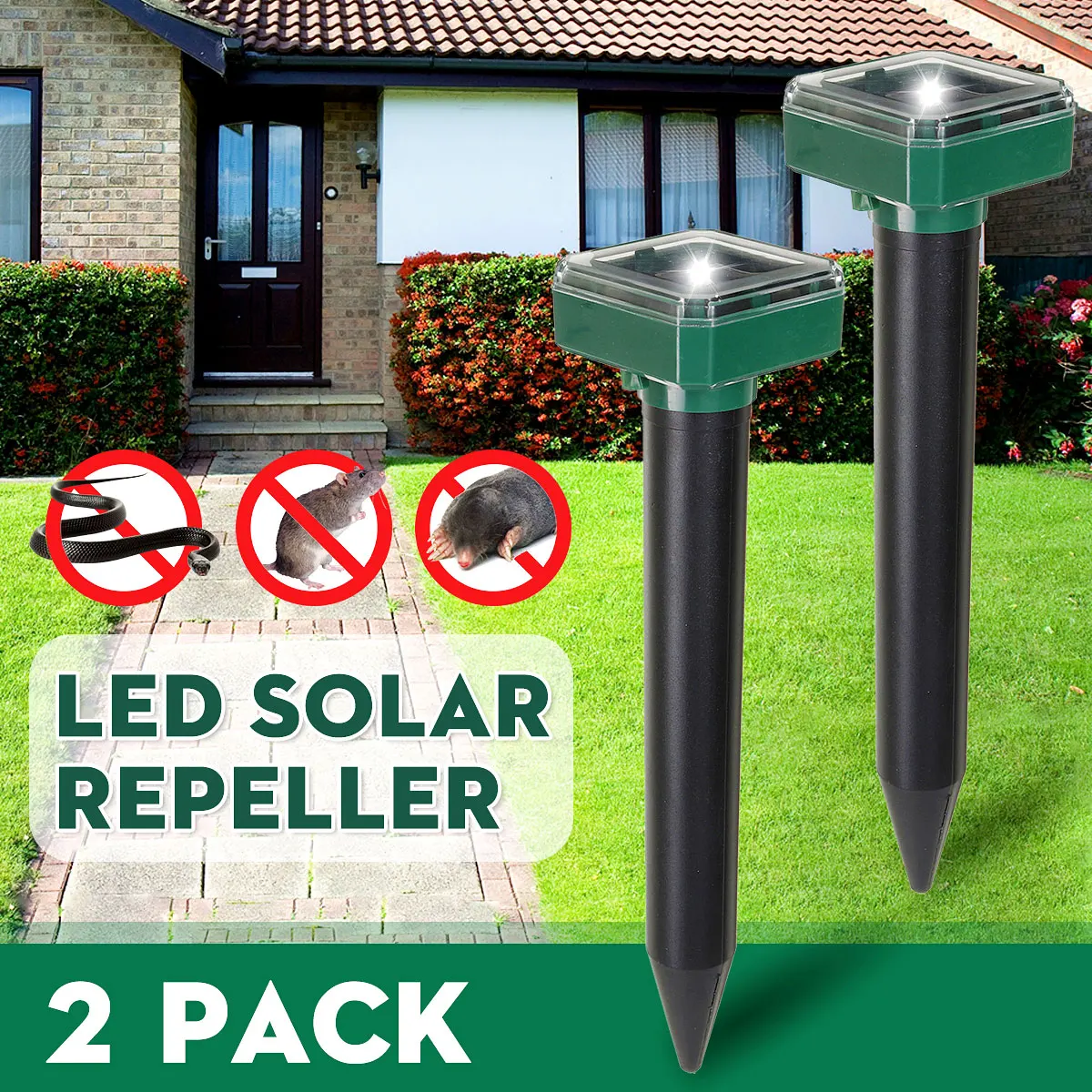 Best selling Outdoor mole repeller Solar power mole repellent for chasing Mole Mice Snake
