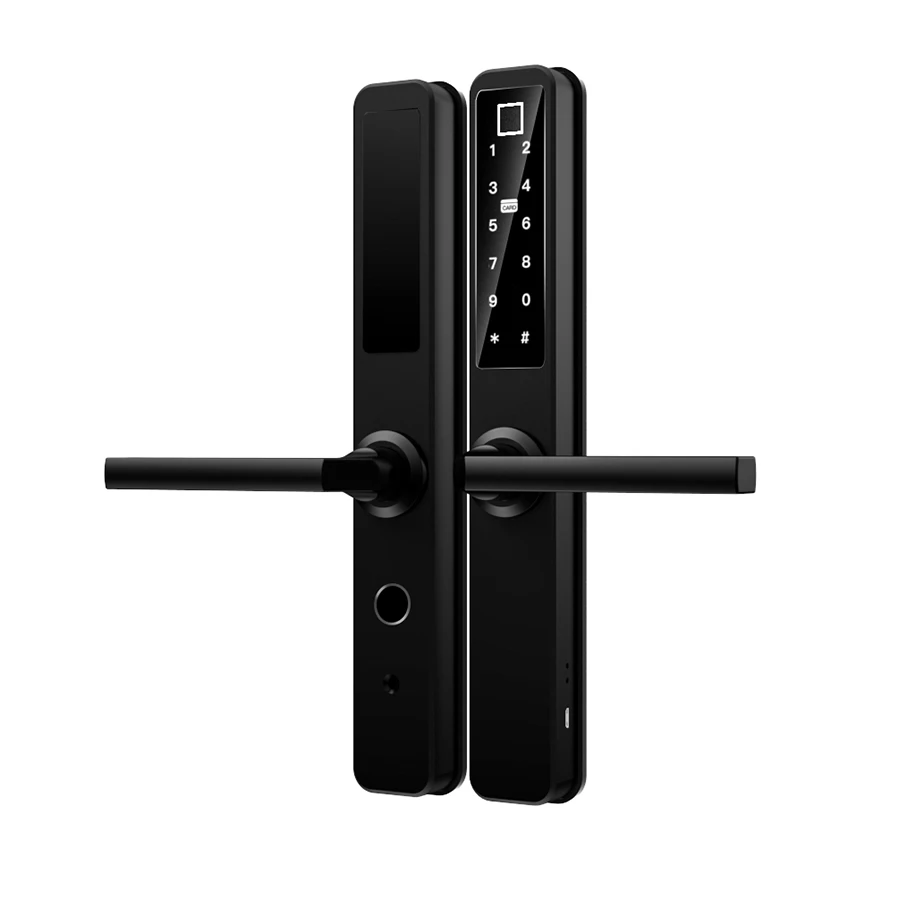 High Security Home Safety Electronic Digital Wifi Double Sided Biological Fingerprint Tuya App Door Smart Locks