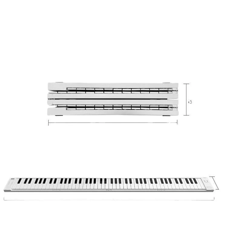 Portable American pie  folding piano midi keyboard 88 keys piano keyboard other musical instruments & accessories